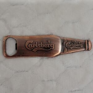 Carlsberg Beer Bottle Opener Official Collection Magnetic Copper Metal Barware
